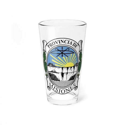 Coat of Arms Misiones Argentina - Pint Glass 16oz 16oz - Go Mug Yourself