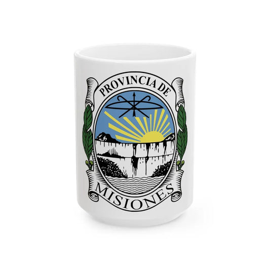 Coat of Arms Misiones Argentina - White Coffee Mug-15oz-Go Mug Yourself