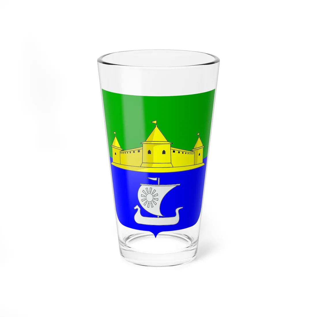 Coat of arms Morozova Leningrad oblast (Russia) (Coat of Arms) Pint Glass 16oz 16oz - Go Mug Yourself