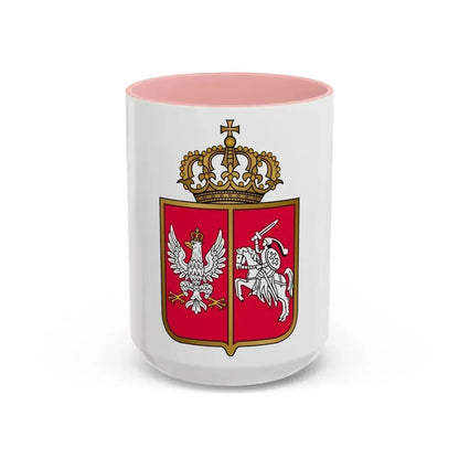 Coat of arms November Uprising - Accent Coffee Mug 15oz Pink - Go Mug Yourself