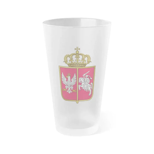 Coat of arms November Uprising - Frosted Pint Glass 16oz Default Title - Go Mug Yourself