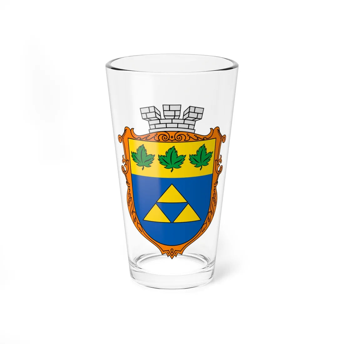 Coat of arms Novoyavorivsk (Ukraine) (Coat of Arms) Pint Glass 16oz 16oz - Go Mug Yourself
