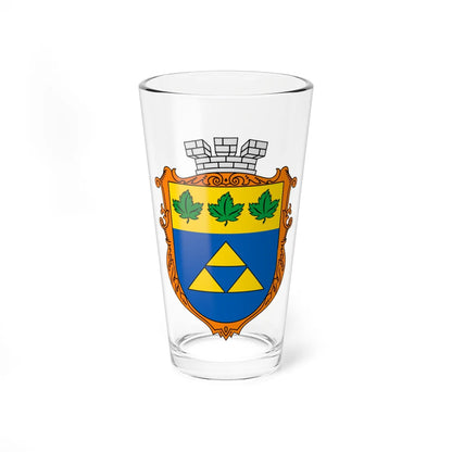 Coat of arms Novoyavorivsk (Ukraine) (Coat of Arms) Pint Glass 16oz 16oz - Go Mug Yourself