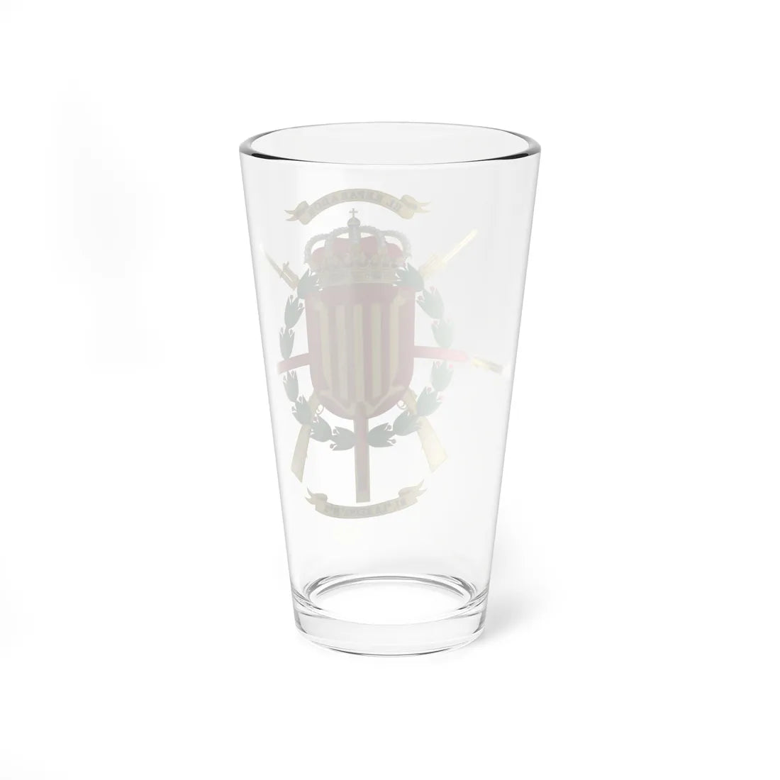 Coat of Arms of 2nd Infantry Regiment La Reina (Spain) (Coat of Arms) Pint Glass 16oz - Go Mug Yourself