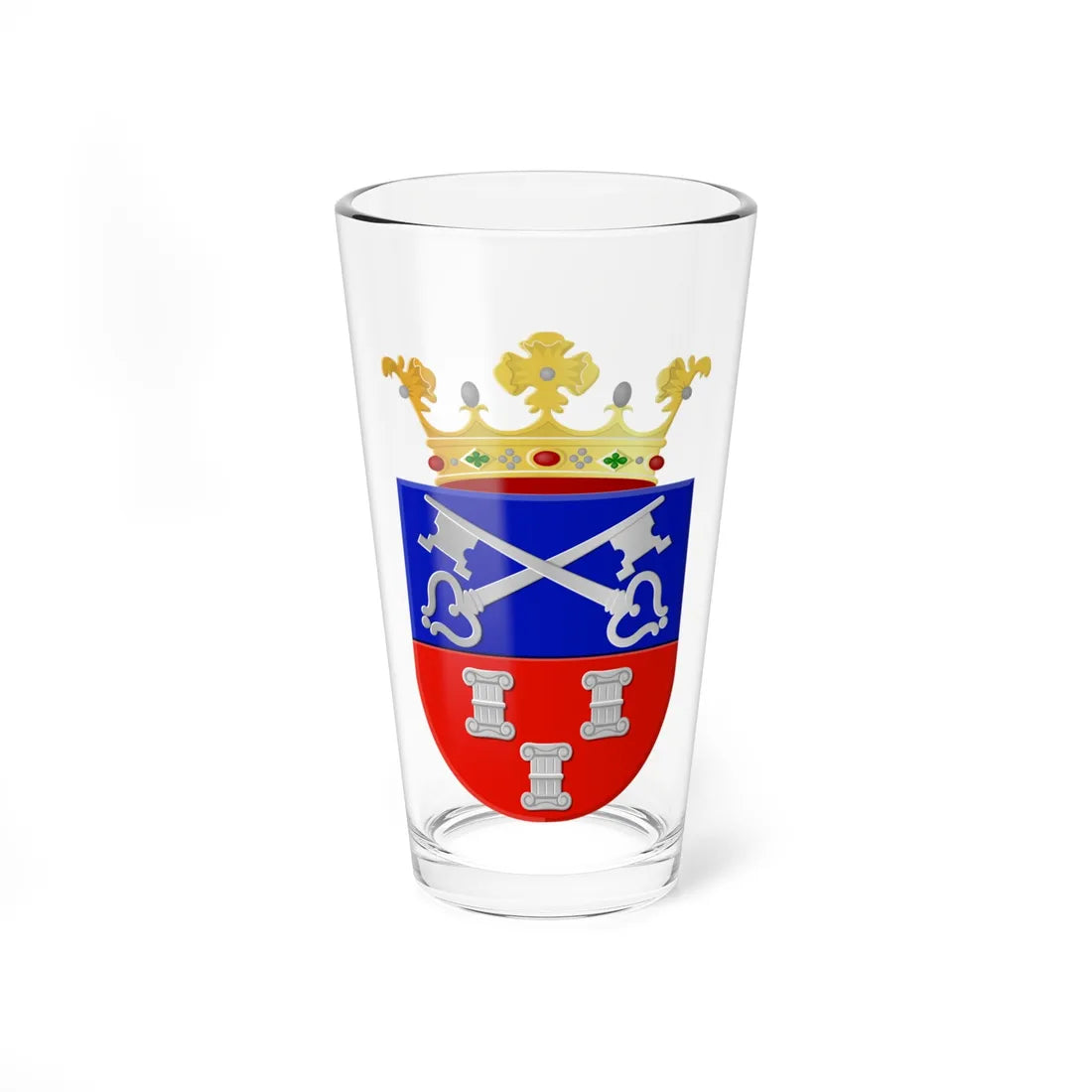 Coat of arms of Abcoude (Netherlands) (Coat of Arms) Pint Glass 16oz 16oz - Go Mug Yourself