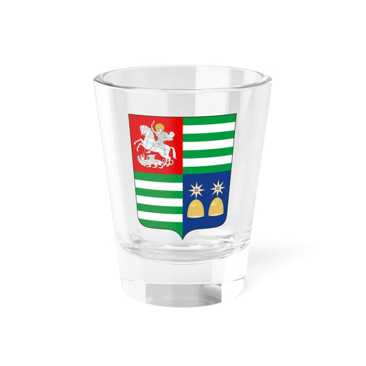 Coat of arms of Abkhazia GE (Georgia) (Coat of Arms) Shot Glass 1.5oz 1.5oz - Go Mug Yourself