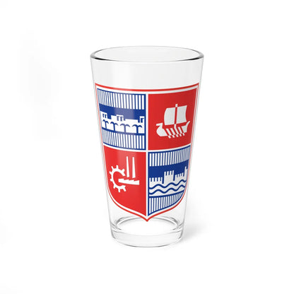 Coat of arms of Acre Israel (Israel) (Coat of Arms) Pint Glass 16oz 16oz - Go Mug Yourself