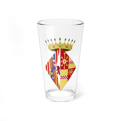 Coat of Arms of Agnes of Cleves as Navarrese Consort (Spain) (Coat of Arms) Pint Glass 16oz 16oz - Go Mug Yourself
