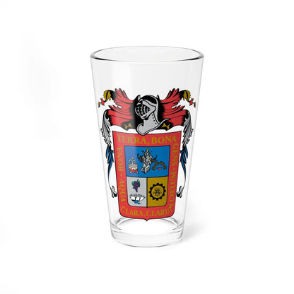 Coat of arms of Aguascalientes (Mexico) (Coat of Arms) Pint Glass 16oz 16oz - Go Mug Yourself
