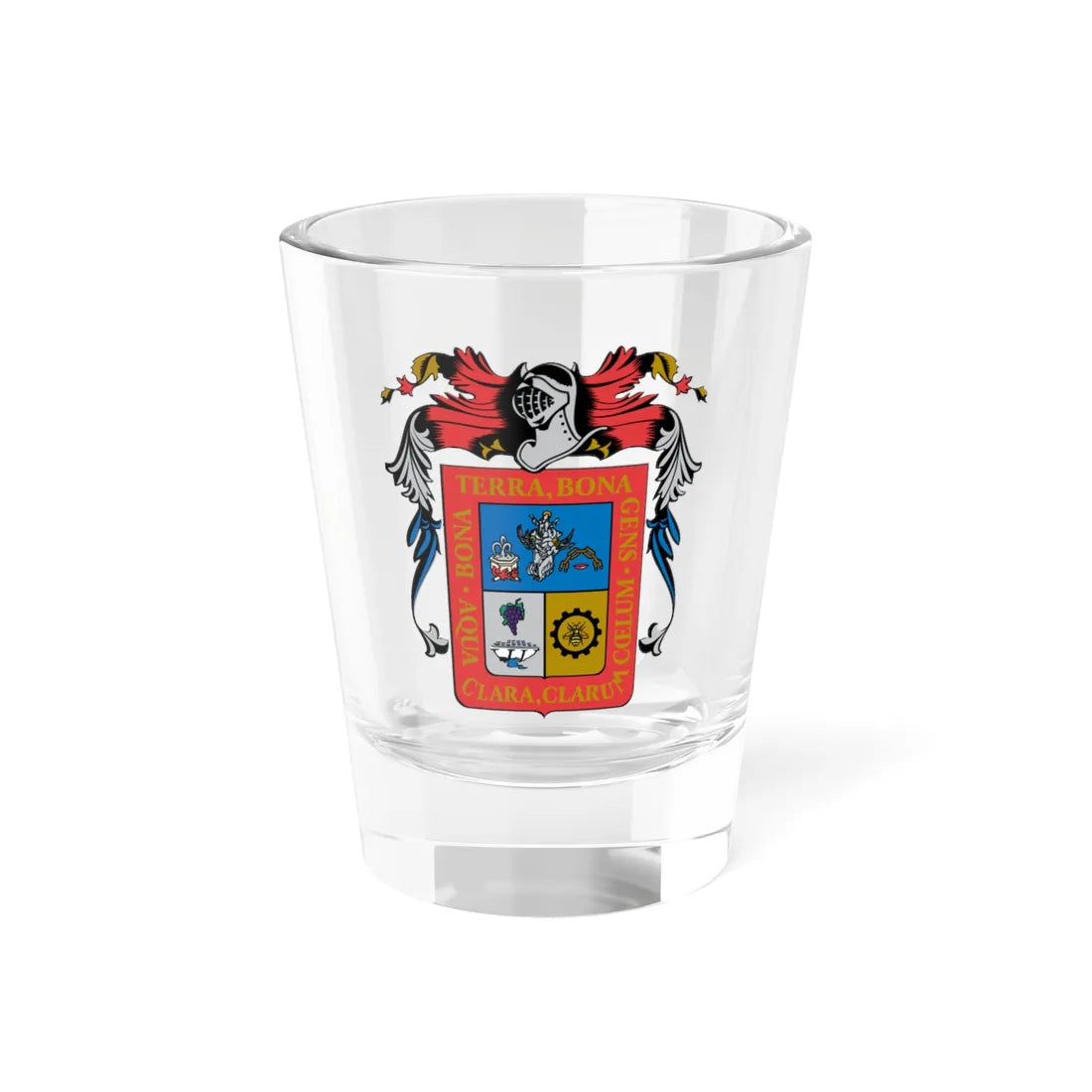 Coat of arms of Aguascalientes (Mexico) (Coat of Arms) Shot Glass 1.5oz 1.5oz - Go Mug Yourself