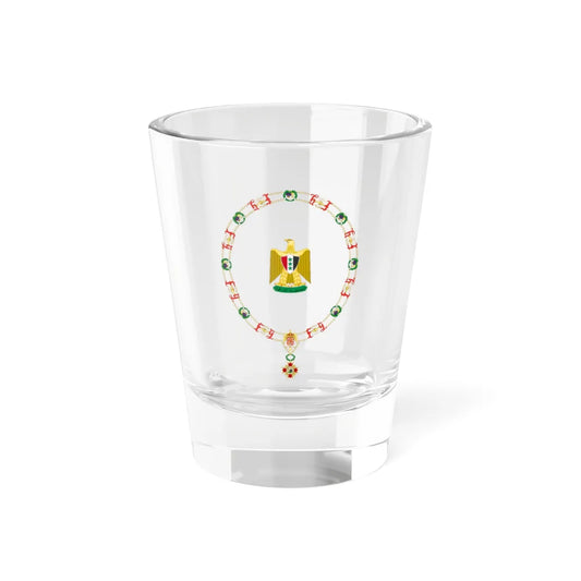 Coat of Arms of Ahmed Hasán al Bakr Order of Isabella the Catholic (Iraq) (Coat of Arms) Shot Glass 1.5oz 1.5oz - Go Mug Yourself