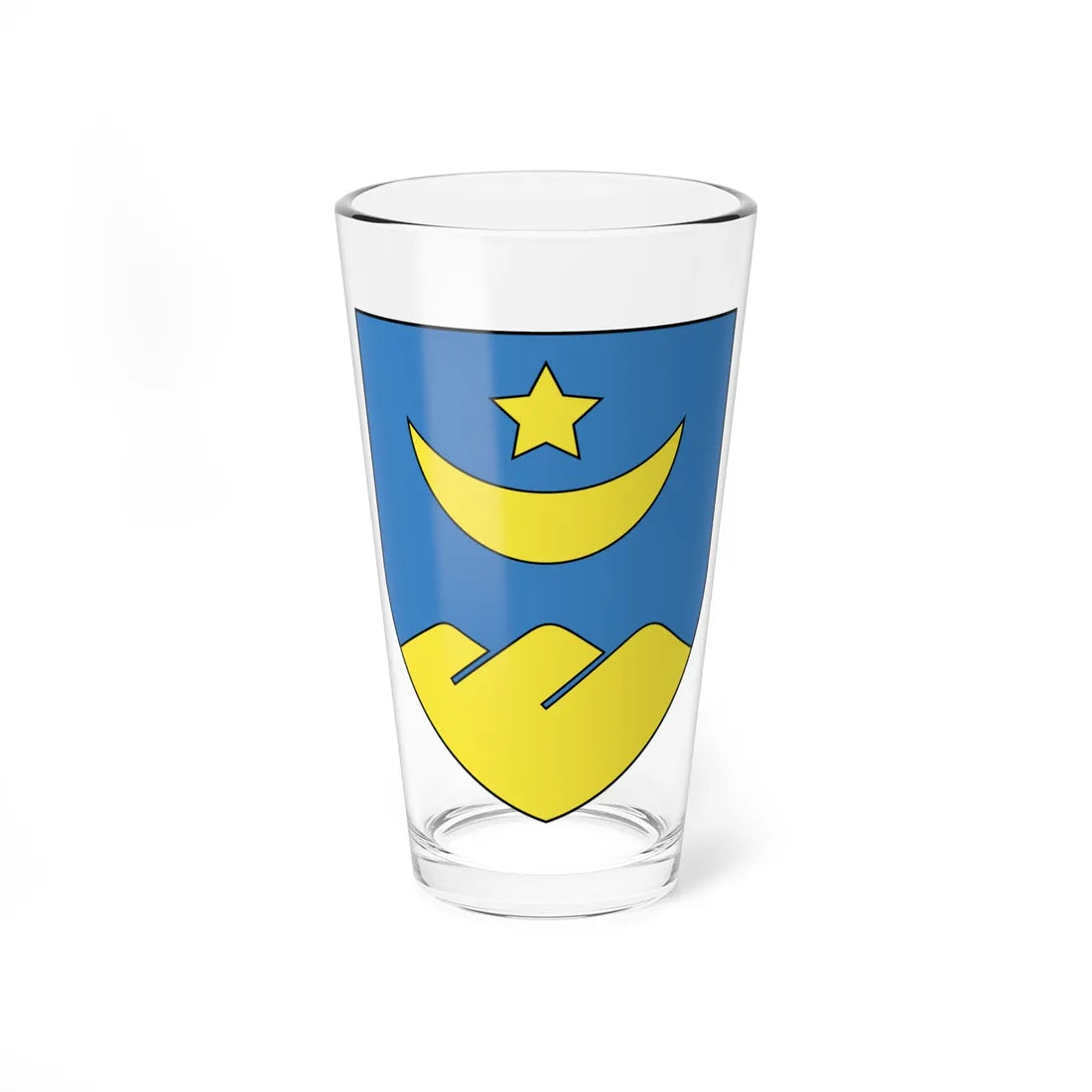 Coat of Arms of Łahojsk Belarus (Belarus) (Coat of Arms) Pint Glass 16oz 16oz - Go Mug Yourself