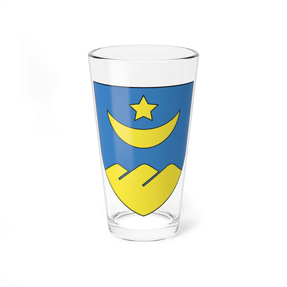 Coat of Arms of Łahojsk Belarus (Belarus) (Coat of Arms) Pint Glass 16oz 16oz - Go Mug Yourself