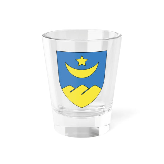 Coat of Arms of Łahojsk Belarus (Belarus) (Coat of Arms) Shot Glass 1.5oz 1.5oz - Go Mug Yourself