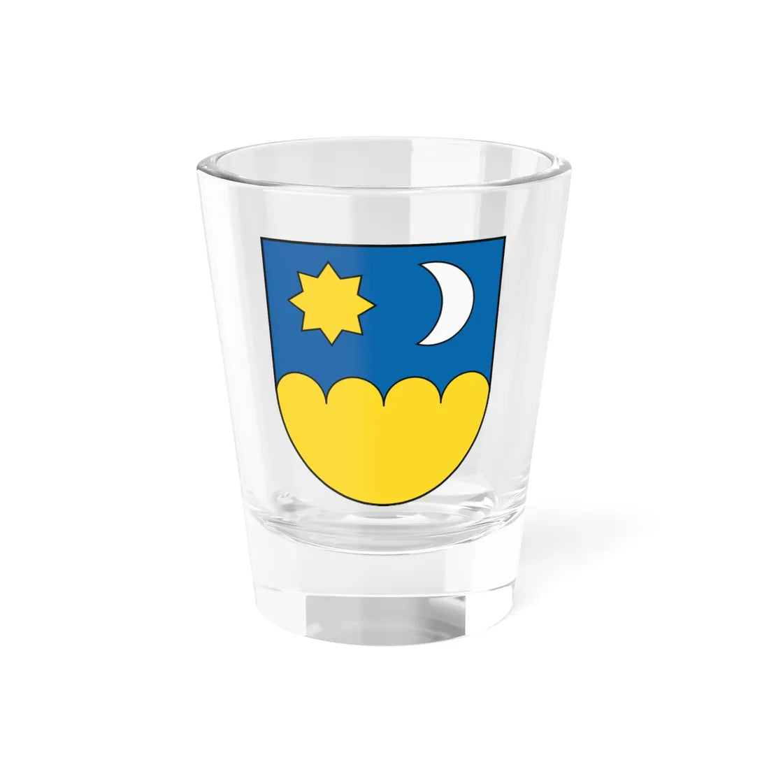 Coat of Arms of Šahy (Slovakia) (Coat of Arms) Shot Glass 1.5oz 1.5oz - Go Mug Yourself