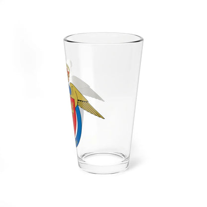 Coat of arms of Air Force Home Guard Denmark (Denmark) (Coat of Arms) Pint Glass 16oz - Go Mug Yourself