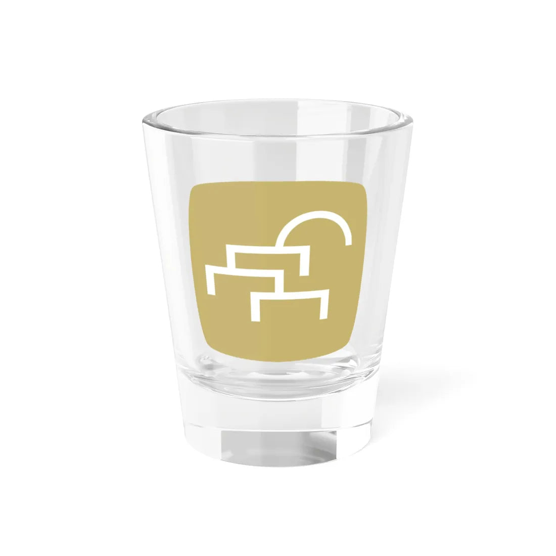 Coat of arms of Čair Municipality (North Macedonia) (Coat of Arms) Shot Glass 1.5oz 1.5oz - Go Mug Yourself