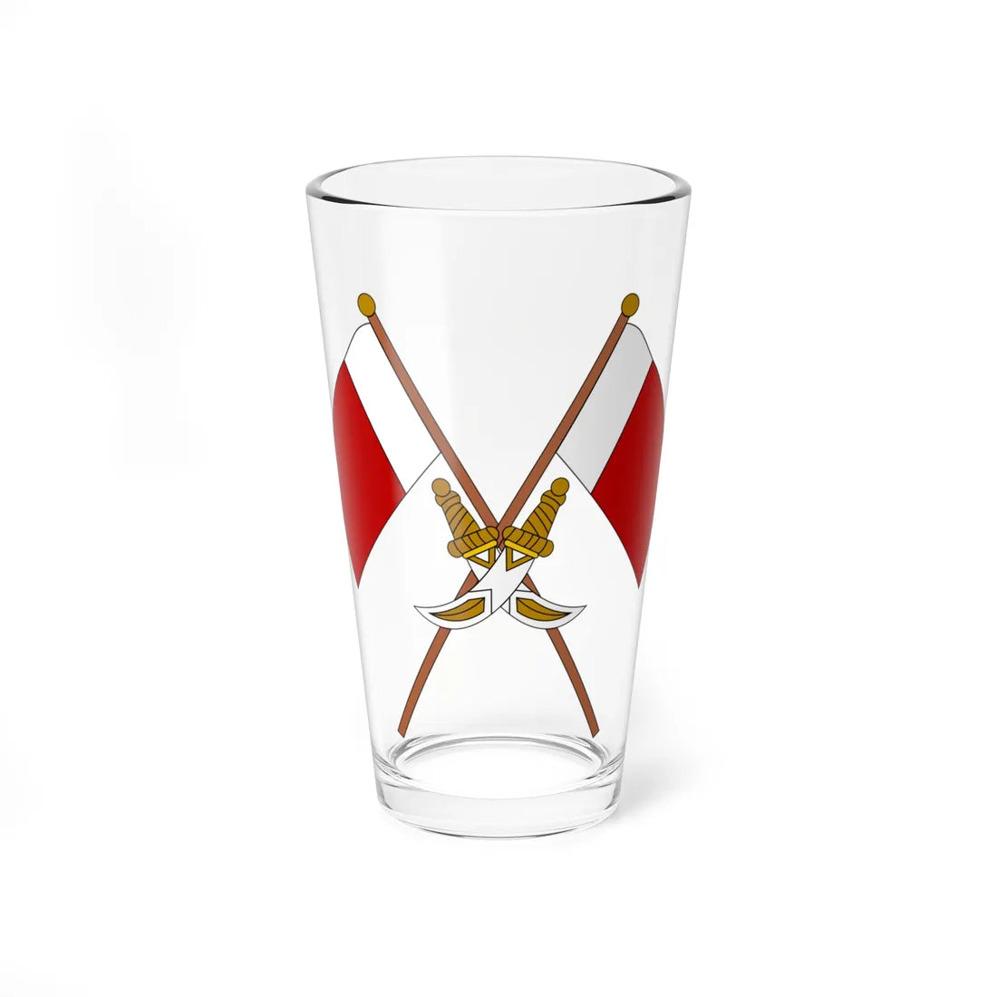 Coat of arms of Ajman (United Arab Emirates) (Coat of Arms) Pint Glass 16oz 16oz - Go Mug Yourself