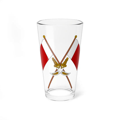 Coat of arms of Ajman (United Arab Emirates) (Coat of Arms) Pint Glass 16oz 16oz - Go Mug Yourself