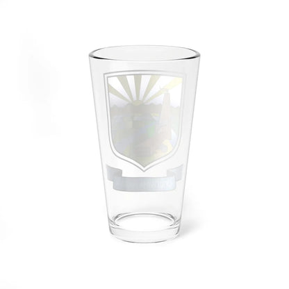 Coat of arms of Čaška Municipality (North Macedonia) (Coat of Arms) Pint Glass 16oz - Go Mug Yourself