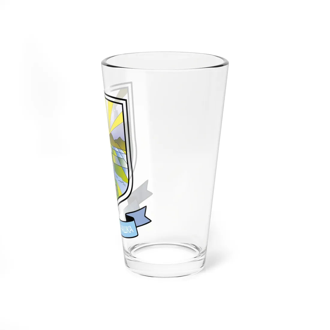 Coat of arms of Čaška Municipality (North Macedonia) (Coat of Arms) Pint Glass 16oz - Go Mug Yourself