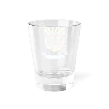 Coat of arms of Čaška Municipality (North Macedonia) (Coat of Arms) Shot Glass 1.5oz - Go Mug Yourself