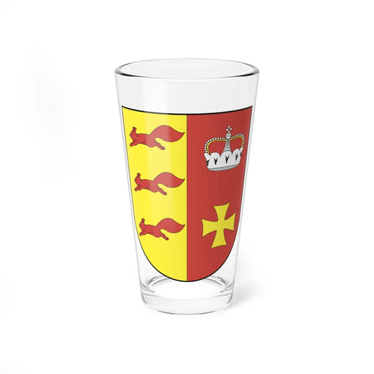 Coat of arms of Akciabrski (Belarus) (Coat of Arms) Pint Glass 16oz 16oz - Go Mug Yourself