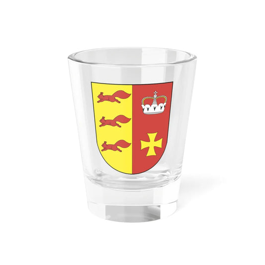 Coat of arms of Akciabrski (Belarus) (Coat of Arms) Shot Glass 1.5oz 1.5oz - Go Mug Yourself