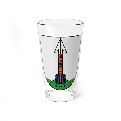 Coat of arms of Akmenė Lithuania (Lithuania) (Coat of Arms) Pint Glass 16oz 16oz - Go Mug Yourself