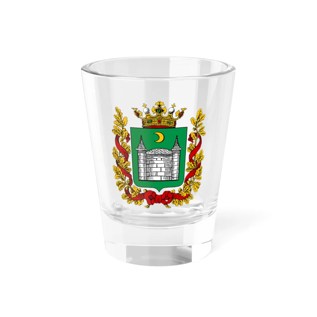 Coat of arms of Akmolinsk oblast 1878 (Russia) (Coat of Arms) Shot Glass 1.5oz 1.5oz - Go Mug Yourself