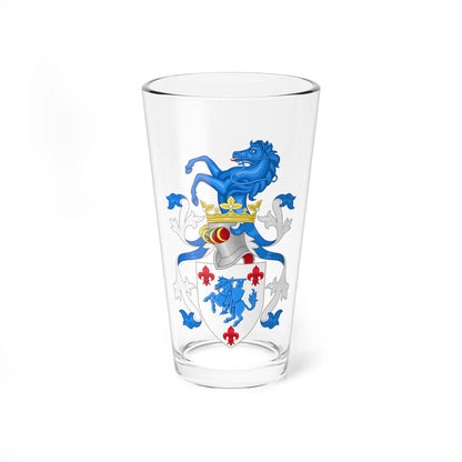 Coat of arms of Alain Cavallier (Denmark) (Coat of Arms) Pint Glass 16oz 16oz - Go Mug Yourself