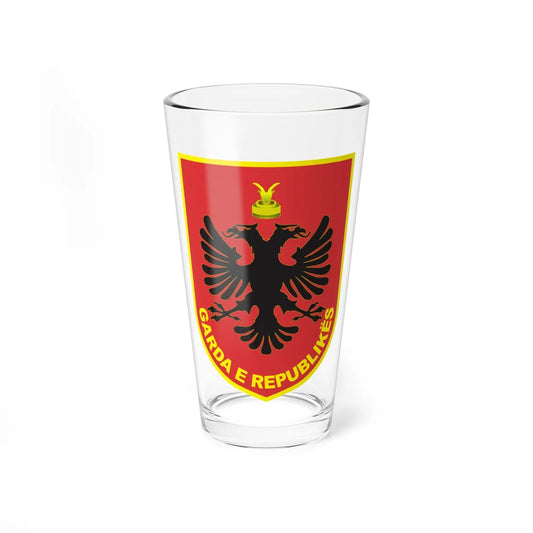Coat of arms of Albanian Republican Guard (Albania) (Coat of Arms) Pint Glass 16oz 16oz - Go Mug Yourself