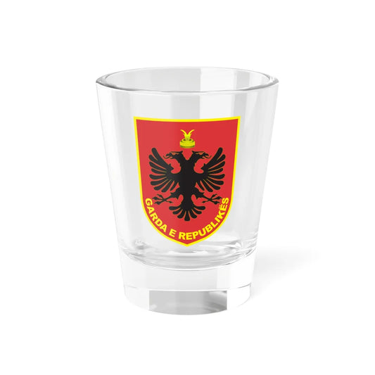 Coat of arms of Albanian Republican Guard (Albania) (Coat of Arms) Shot Glass 1.5oz 1.5oz - Go Mug Yourself