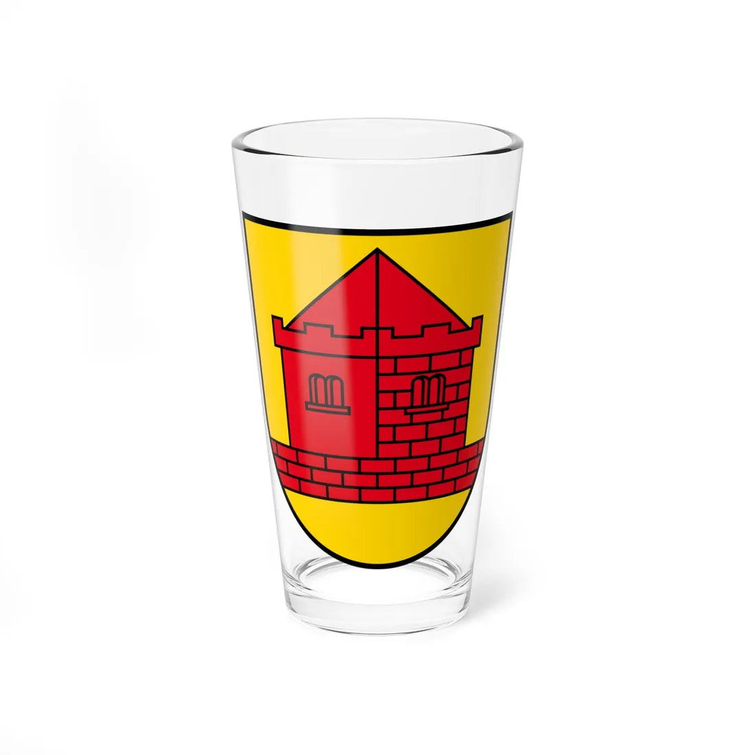 Coat of arms of Alberswil (Switzerland) (Coat of Arms) Pint Glass 16oz 16oz - Go Mug Yourself