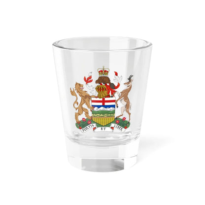 Coat of arms of Alberta (Canada) (Coat of Arms) Shot Glass 1.5oz 1.5oz - Go Mug Yourself