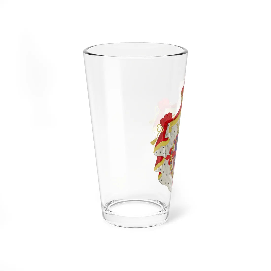 Coat of Arms of Alberto de Borbón y Castellví 1st Duke of Santa Elena (Ireland) (Coat of Arms) Pint Glass 16oz - Go Mug Yourself
