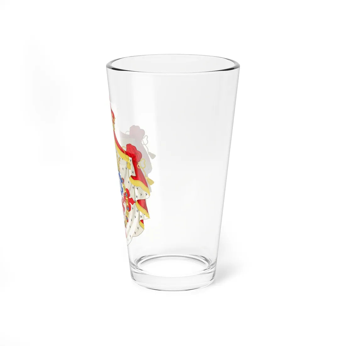 Coat of Arms of Alberto de Borbón y Castellví 1st Duke of Santa Elena (Ireland) (Coat of Arms) Pint Glass 16oz - Go Mug Yourself