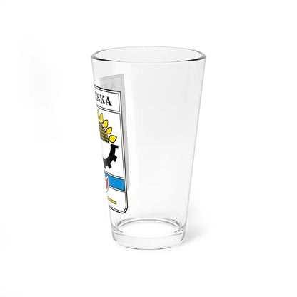 Coat of Arms of Alekseevka soviet color (Russia) (Coat of Arms) Pint Glass 16oz - Go Mug Yourself