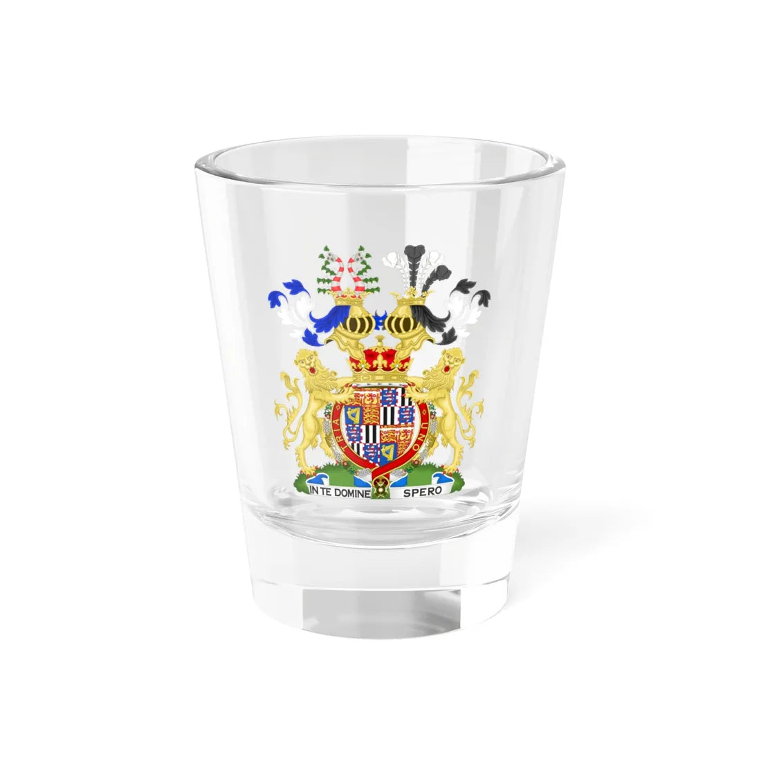 Coat of Arms of Alexander Mountbatten 1st Marquess of Carisbrooke (United Kingdom) (Coat of Arms) Shot Glass 1.5oz 1.5oz - Go Mug Yourself