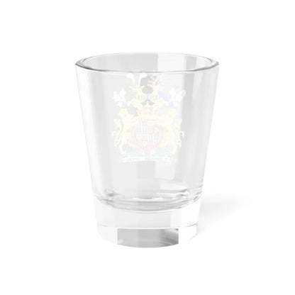 Coat of Arms of Alexander Mountbatten 1st Marquess of Carisbrooke (United Kingdom) (Coat of Arms) Shot Glass 1.5oz - Go Mug Yourself