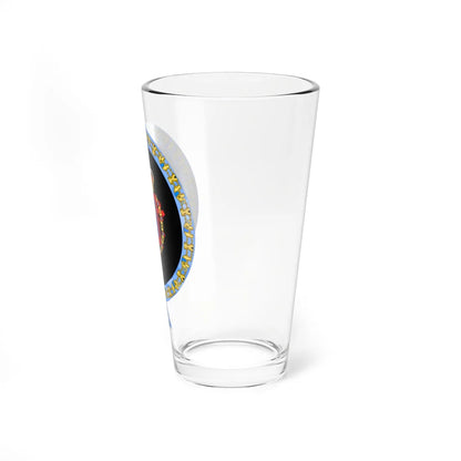 Coat of Arms of Alfonso Prince of Asturias 1907-1938 Order of the Elephant Variant (Denmark) (Coat of Arms) Pint Glass 16oz - Go Mug Yourself