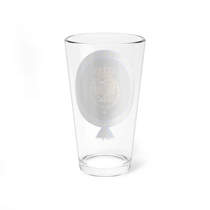 Coat of Arms of Alfonso XIII of Spain Order of the Elephant Variant (Denmark) (Coat of Arms) Pint Glass 16oz - Go Mug Yourself