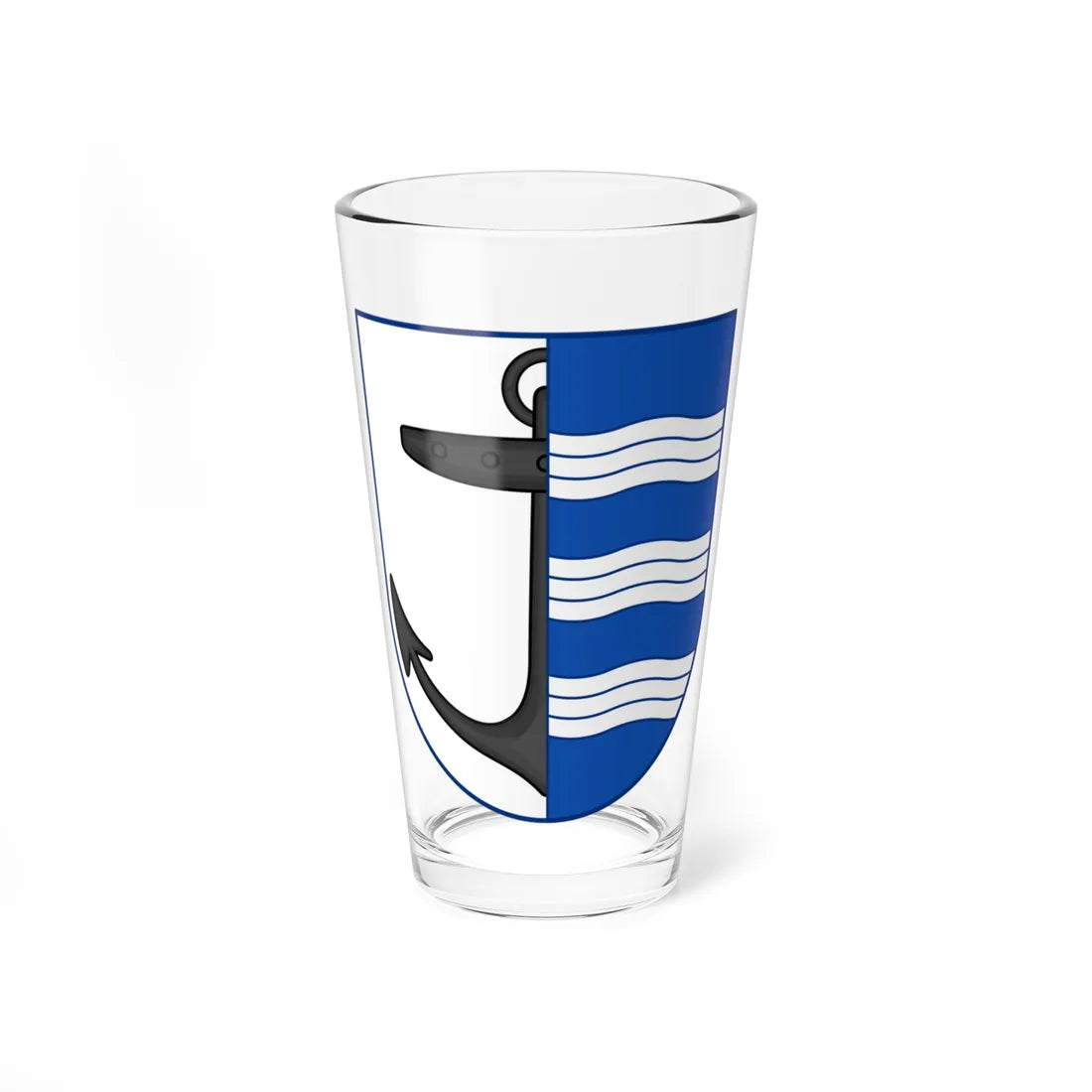 Coat of arms of Allinge-Sandvig (Denmark) (Coat of Arms) Pint Glass 16oz 16oz - Go Mug Yourself