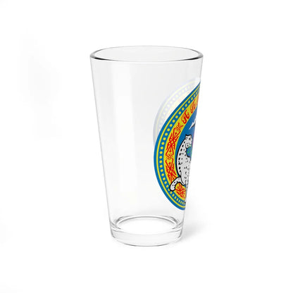 Coat of arms of Almaty (Kazakhstan) (Coat of Arms) Pint Glass 16oz - Go Mug Yourself