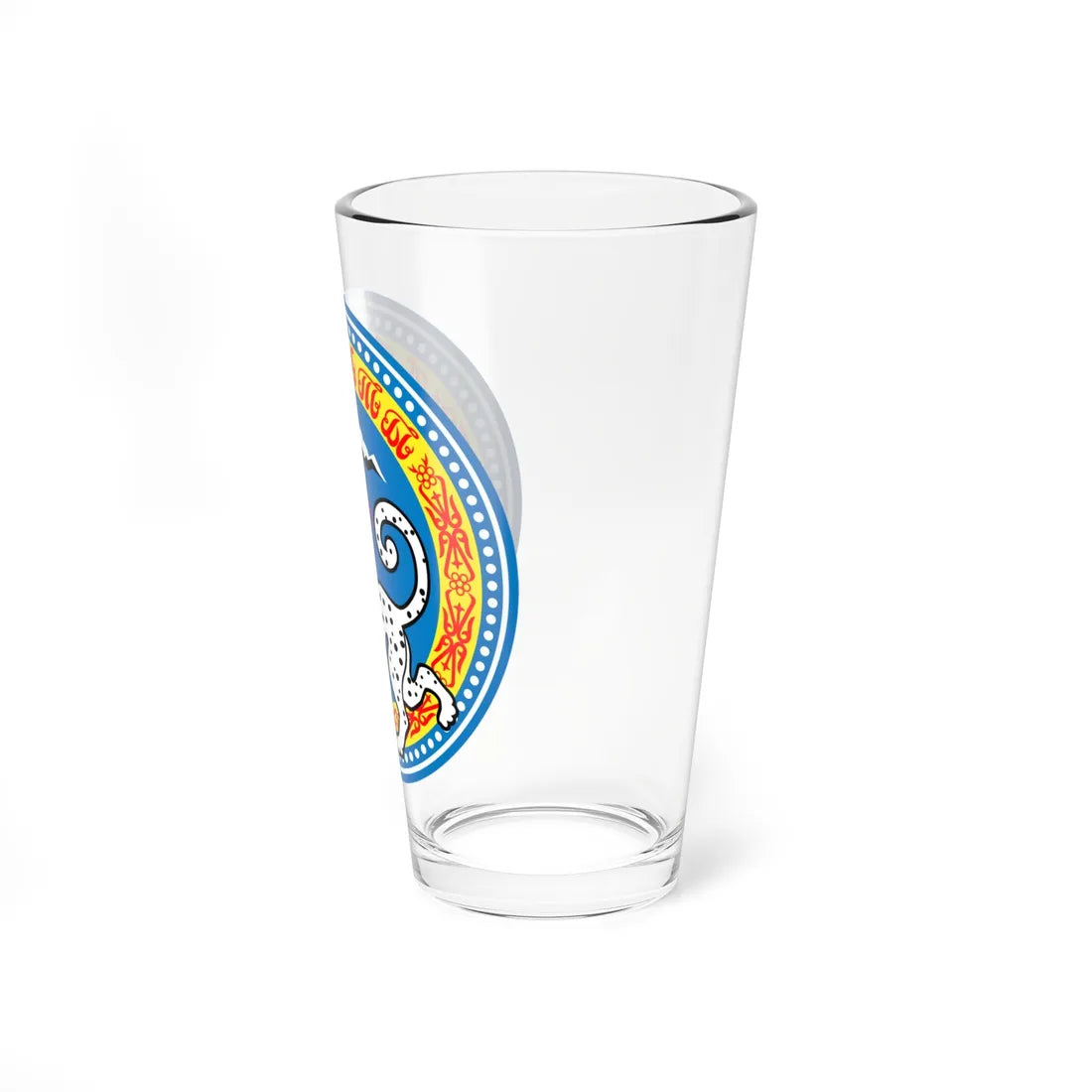 Coat of arms of Almaty old (Kazakhstan) (Coat of Arms) Pint Glass 16oz - Go Mug Yourself