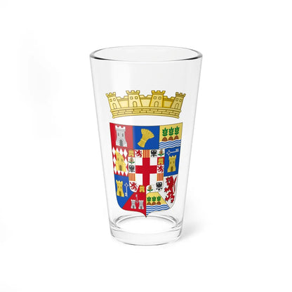 Coat of Arms of Almería Province (Spain) (Coat of Arms) Pint Glass 16oz 16oz - Go Mug Yourself