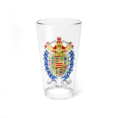 Coat of Arms of Amalio 9th Count of Ripalda (Spain) (Coat of Arms) Pint Glass 16oz 16oz - Go Mug Yourself