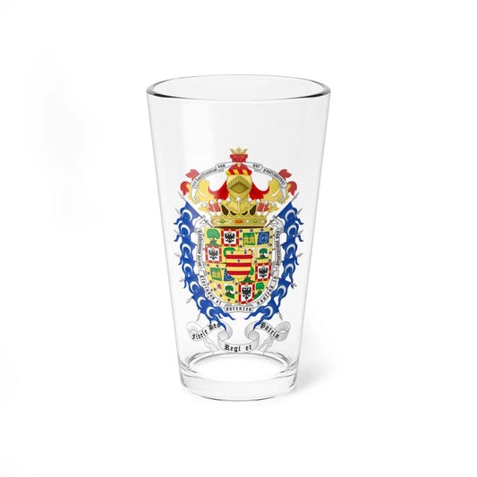 Coat of Arms of Amalio 9th Count of Ripalda (Spain) (Coat of Arms) Pint Glass 16oz 16oz - Go Mug Yourself