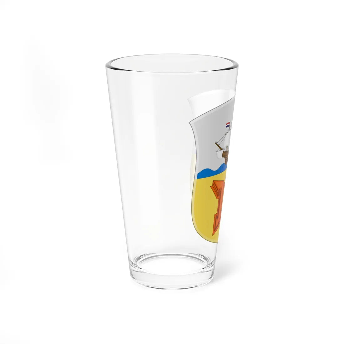 Coat of Arms of Amboina 1930 - shield (Indonesia) (Coat of Arms) Pint Glass 16oz - Go Mug Yourself