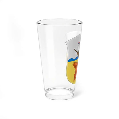 Coat of Arms of Amboina 1930 - shield (Indonesia) (Coat of Arms) Pint Glass 16oz - Go Mug Yourself